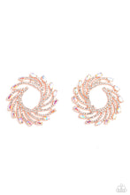 Load image into Gallery viewer, Paparazzi's Firework Fanfare - Copper & Iridescent earrings