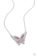 Load image into Gallery viewer, Paparazzi’s Weekend WINGS - Pink & Iridescent necklace ~ New Releases
