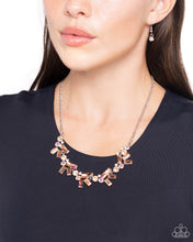 Load image into Gallery viewer, Paparazzi's Serene Statement - Orange & Iridescent necklace ~ New Releases