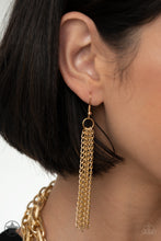 Load image into Gallery viewer, Paparazzi's SCARFed For Attention - Gold necklace (Blockbusters)