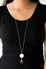 Load image into Gallery viewer, Paparazzi's Shimmering Seashores - Gold necklace - lanyard
