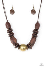 Load image into Gallery viewer, Paparazzi's Grand Turks Getaway - Brass Wood necklace