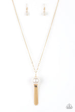 Load image into Gallery viewer, Paparazzi's Belle of the BALLROOM - Gold Pearl necklace