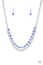 Load image into Gallery viewer, Paparazzi's Block Party Princes - Blue Iridescent necklace