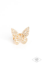 Load image into Gallery viewer, Paparazzi's Flauntable Flutter - Gold ring