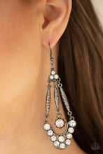 Load image into Gallery viewer, Paparazzi's High-Ranking Radiance - Black earrings