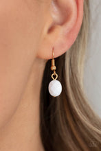 Load image into Gallery viewer, Paparazzi's Glossy Glamorous - White necklace - lanyard