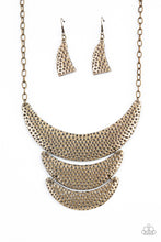 Load image into Gallery viewer, Paparazzi's Moonwalk Magic - Brass necklace