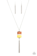 Load image into Gallery viewer, Paparazzi's Reel It In - Yellow Wood Acrylic necklace