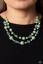 Load image into Gallery viewer, Paparazzi's Parisian Pearls - Green necklace