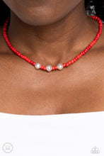 Load image into Gallery viewer, Paparazzi's I Can SEED Clearly Now - Red Seedbead necklace (Choker)
