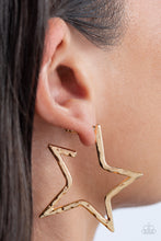 Load image into Gallery viewer, Paparazzi's All-Star Attitude - Gold hoop earrings

