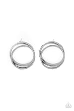 Load image into Gallery viewer, Paparazzi's Always in the Loop - Black post earrings
