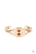 Load image into Gallery viewer, Paparazzi's Aztec Allure - Gold bracelet
