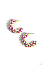 Load image into Gallery viewer, Paparazzi's Balloon Backdrop - White hoop earrings ~ New Releases
