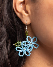 Load image into Gallery viewer, Paparazzi's Beaded Blooms - Blue earrings ~ New Releases
