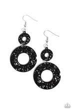 Load image into Gallery viewer, Paparazzi's Cabo Courtyard - Black earrings
