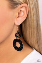 Load image into Gallery viewer, Paparazzi's Cabo Courtyard - Black earrings
