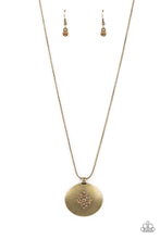 Load image into Gallery viewer, Paparazzi's Center of the Cosmos - Brass necklace
