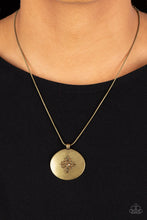 Load image into Gallery viewer, Paparazzi's Center of the Cosmos - Brass necklace
