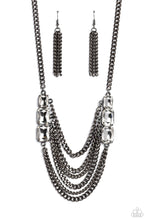 Load image into Gallery viewer, Paparazzi's Come CHAIN or Shine - Black necklace
