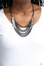 Load image into Gallery viewer, Paparazzi's Come CHAIN or Shine - Black necklace
