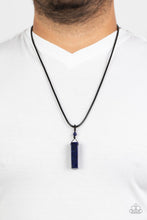Load image into Gallery viewer, Paparazzi's Comes Back ZEN-fold - Blue Urban Men necklace
