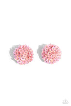Load image into Gallery viewer, Paparazzi's Corsage Character - Pink Iridescent earrings
