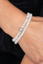 Load image into Gallery viewer, Paparazzi's Countess Cutie - White Pearl bracelet
