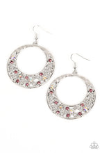 Load image into Gallery viewer, Paparazzi's Enchanted Effervescence - Purple &amp; Iridescent hoop earrings
