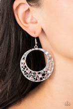 Load image into Gallery viewer, Paparazzi's Enchanted Effervescence - Purple &amp; Iridescent hoop earrings

