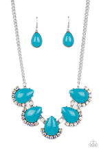 Load image into Gallery viewer, Paparazzi's Ethereal Exaggerations - Blue &amp; Iridescent necklace
