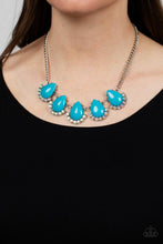 Load image into Gallery viewer, Paparazzi's Ethereal Exaggerations - Blue &amp; Iridescent necklace
