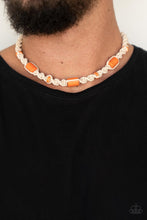 Load image into Gallery viewer, Paparazzi's Explorer Exclusive - Orange Urban Men necklace
