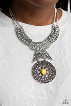 Load image into Gallery viewer, Paparazzi's Fetching Filigree - Yellow necklace
