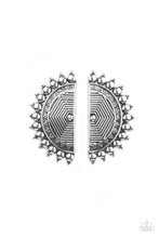 Load image into Gallery viewer, Paparazzi's Fiercely Fanned Out - Silver post earrings
