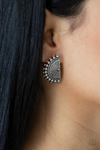 Load image into Gallery viewer, Paparazzi's Fiercely Fanned Out - Silver post earrings

