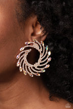 Load image into Gallery viewer, Paparazzi's Firework Fanfare - Copper &amp; Iridescent earrings
