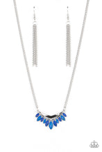 Load image into Gallery viewer, Paparazzi's Flash of Fringe - Blue necklace
