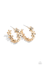 Load image into Gallery viewer, Paparazzi's Floral Flamenco - Gold hoop earrings ~ New Releases
