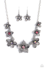 Load image into Gallery viewer, Paparazzi's Free FLORAL - Pink &amp; Iridescent necklace
