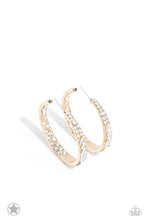 Load image into Gallery viewer, Paparazzi's GLITZY by Association - Gold hoop earrings (Blockbusters)
