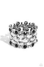Load image into Gallery viewer, Paparazzi's Hammered Headliner - Black bracelet
