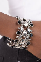 Load image into Gallery viewer, Paparazzi's Hammered Headliner - Black bracelet
