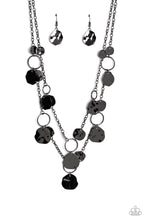 Load image into Gallery viewer, Paparazzi's Hammered Horizons - Black necklace

