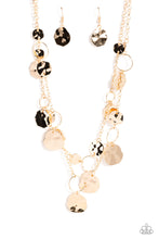 Load image into Gallery viewer, Paparazzi's Hammered Horizons - Gold necklace
