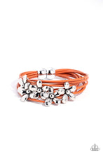 Load image into Gallery viewer, Paparazzi's Here Comes the BLOOM - Orange Urban bracelet
