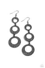 Load image into Gallery viewer, Paparazzi's High Society Stunner - Black earrings
