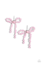 Load image into Gallery viewer, Paparazzi's The BOW Must Go On - Pink post earrings

