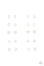 Load image into Gallery viewer, Paparazzi's Starlet Shimmer - Gold Shape post earrings
